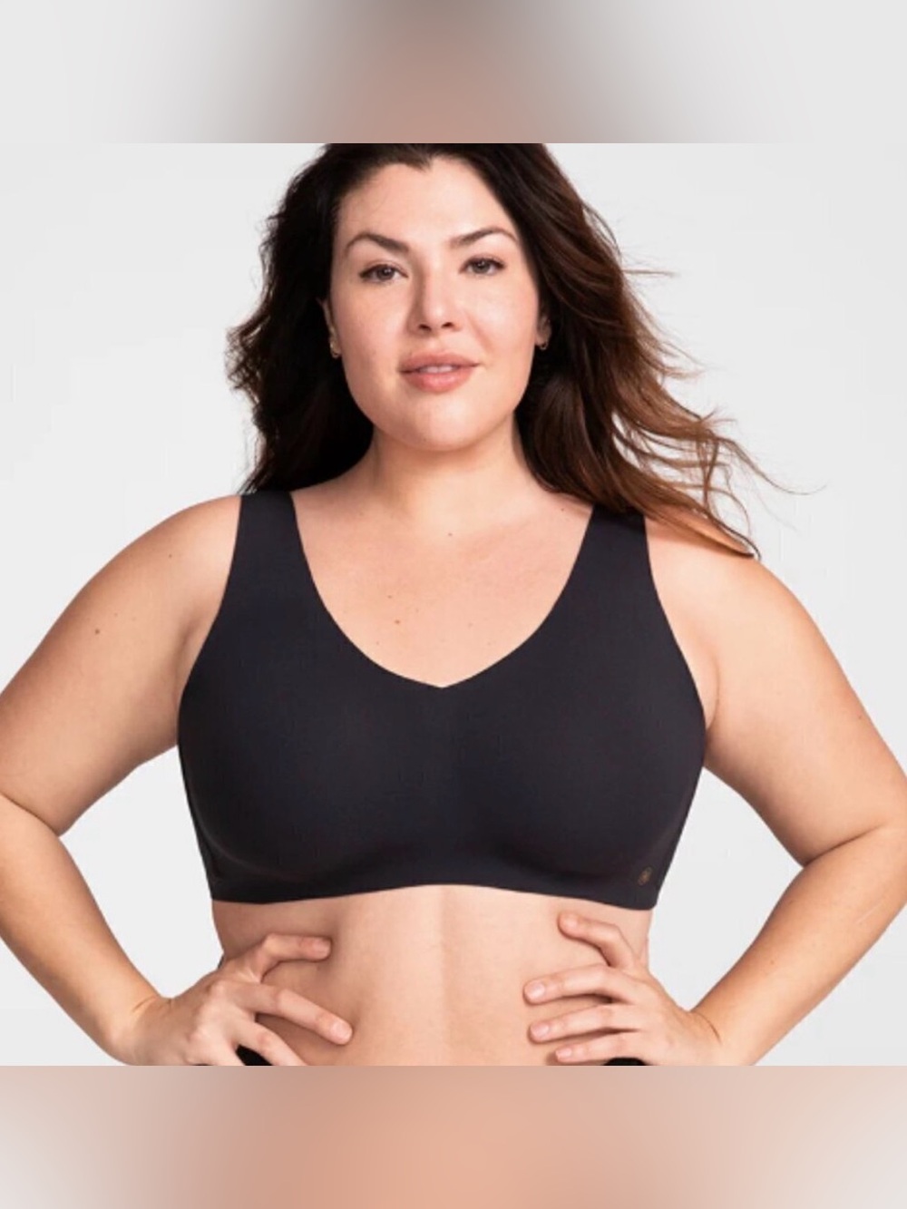 Honeylove Vneck Black Bra Sz 1X NWT
